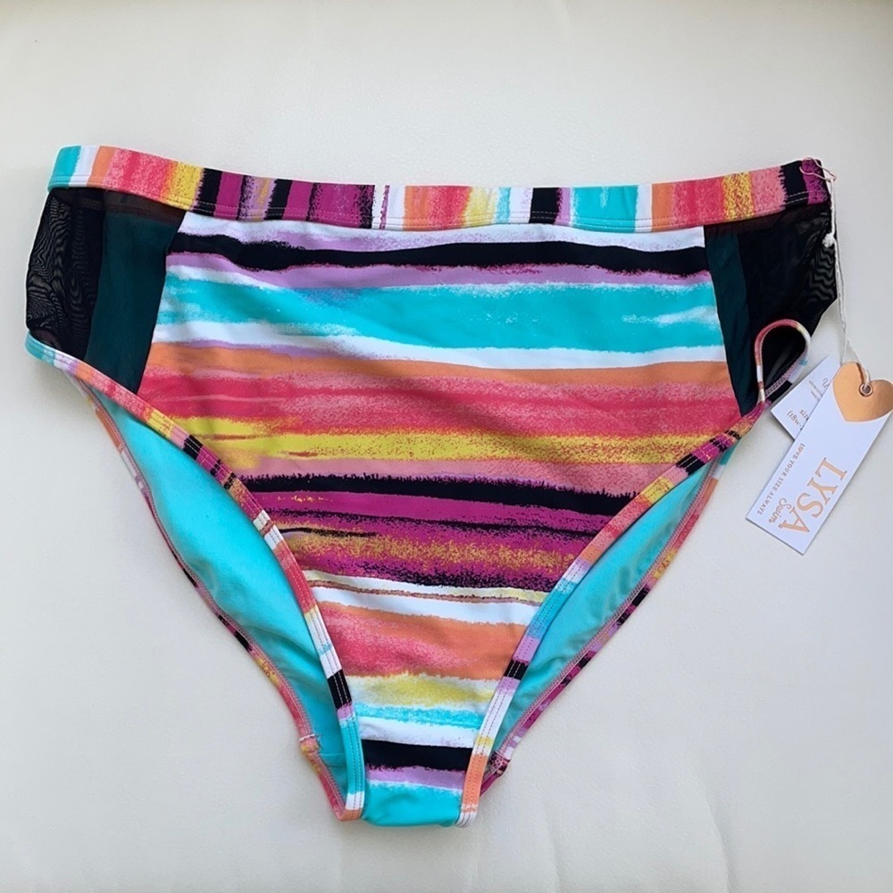 NWT Lysa Plus Size High Waisted Swim Bottom